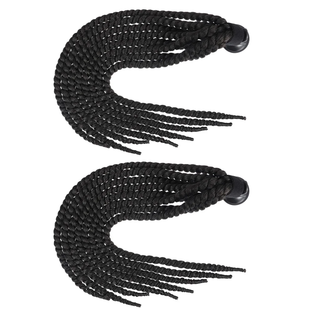 

2pcs Helmet Braids Motorbike Helmet Decor Motorcycle Ponytail Riding Helmet Wigs