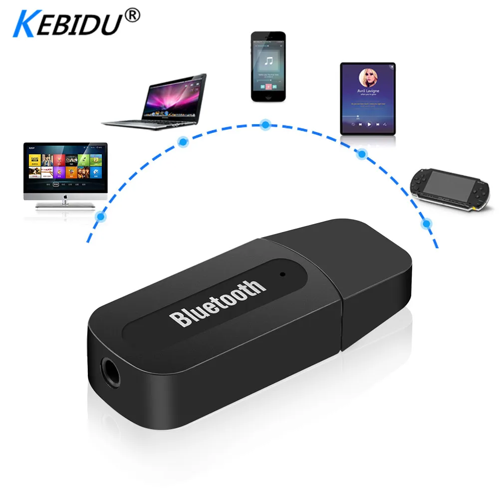 USB адаптер Kebidu Bluetooth стерео аудио для динамика звуковая коробка аудиоприемник Apple
