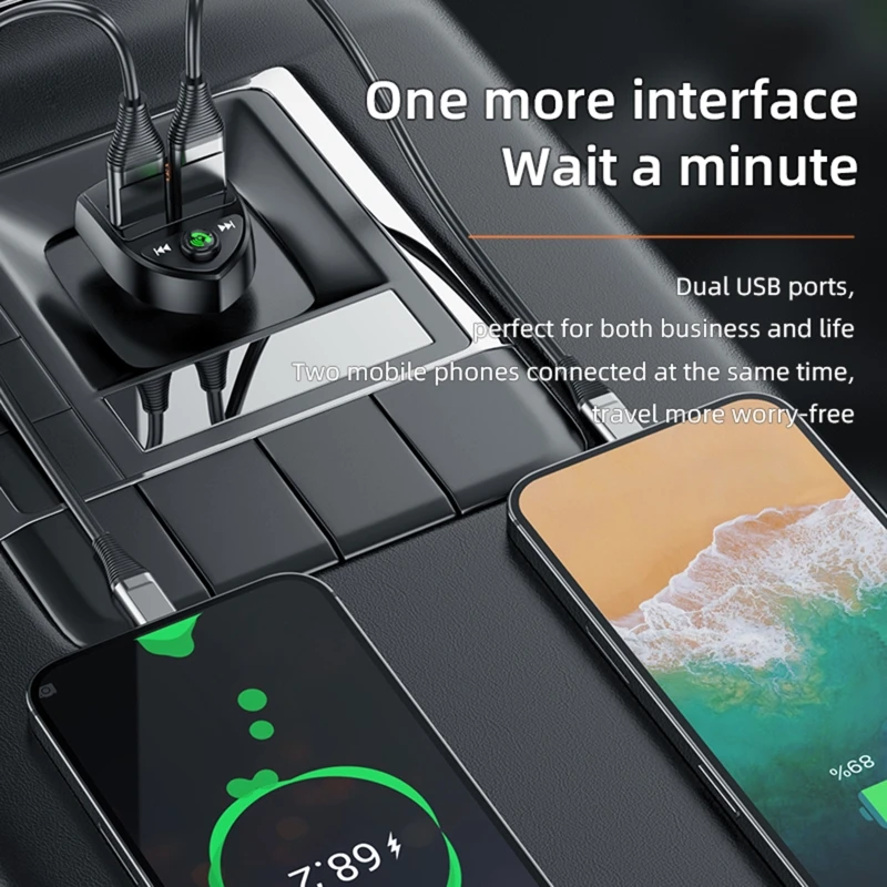 Автомобильный FM-передатчик SD-карта U-диск MP3-плеер автомобильное зарядное