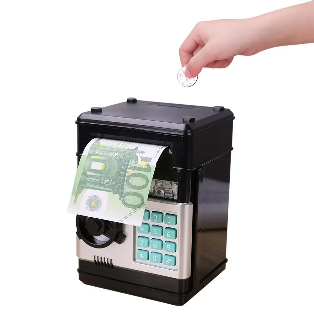 Электронная Копилка ATM пароль денежный ящик наличных денег монеты экономия