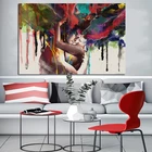 Абстрактные обнимающие картины для влюбленных на холсте акварельные настенные художественные плакаты и принты для гостиной декоративные подвесные картины