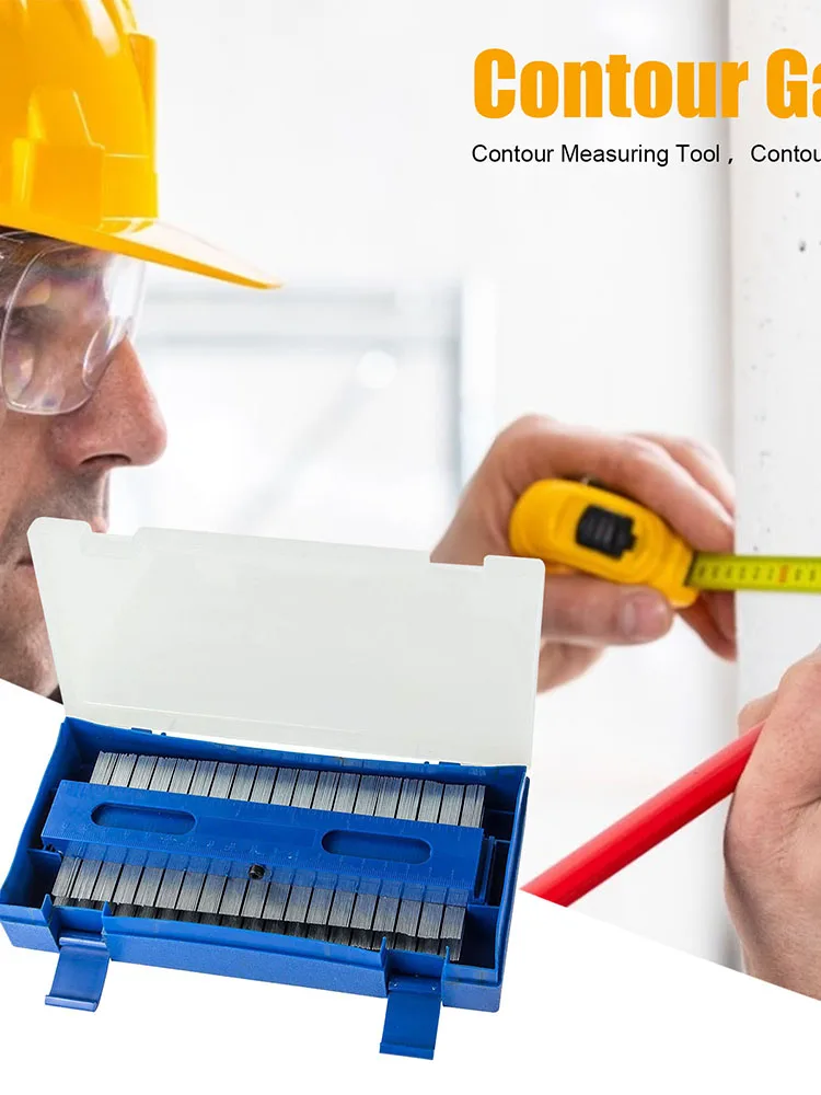 

Contour Gauge Multifunctional Woodworking Measuring Ruler Contour Gauge Profile Tool Wood Measure Ruler Gauge