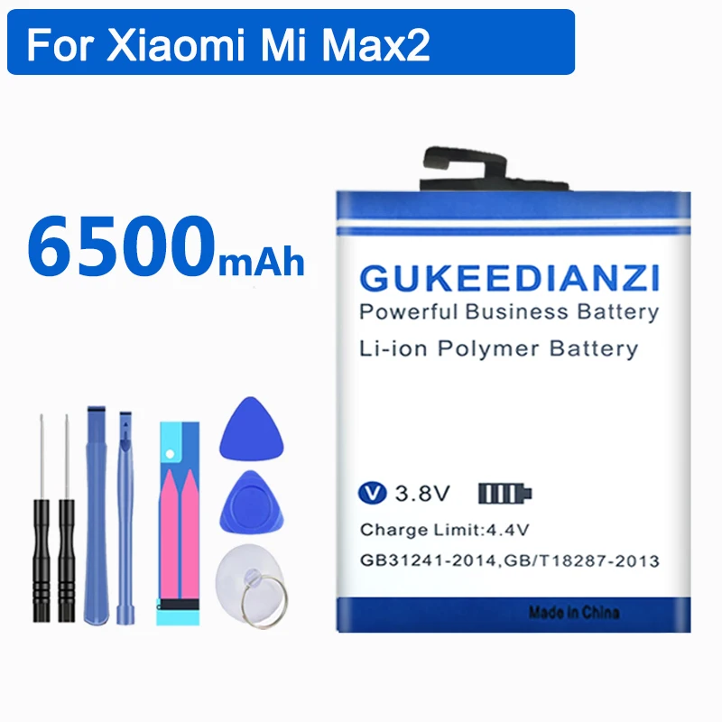 Аккумулятор GUKEEDIANZI для Xiaomi Mi BM50 6500 мАч Max 2 MIMax2 BM 50 bm50 высококачественные сменные