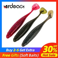 ardea silicone bait soft lure 105mm 14g 4pcs easy shiner t tail shad artificial wobblers trout tuna black bass pesca peche isca