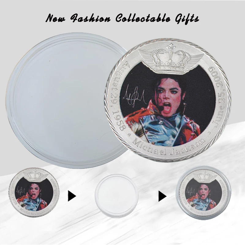 Памятные монеты известной рок-певицы Майкла Джексона серебряные коллекция