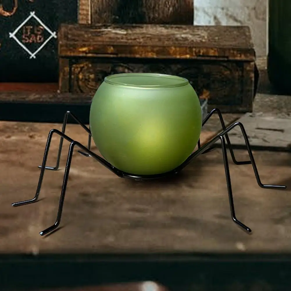 

Светильники в виде паука на Хэллоуин, простые в эксплуатации инновационные украшения, ретро-свечи, праздничный бар, декор для домашвечерние...