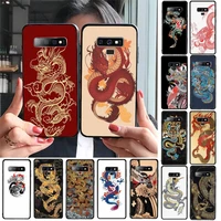 yndfcnb animal red dragon painted phone case for samsung galaxy a30 a20 s20 a50s a30s a71 a10 a10s a7 a8 a6 plus cases