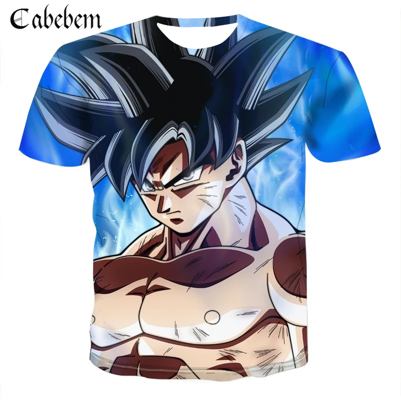 Новый 3D Dragon Ball Z Super Saiyan Shen Wukong Vegeta принт Мужская футболка с Короткими Рукавами