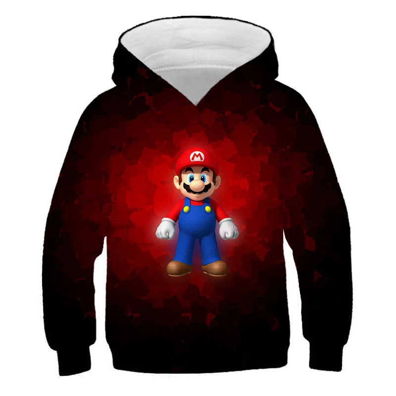 

Spring 2021 3D hoodie children's sweatshirt Super Mario Girl hoodie baby jacket designed for boys/girls pullover