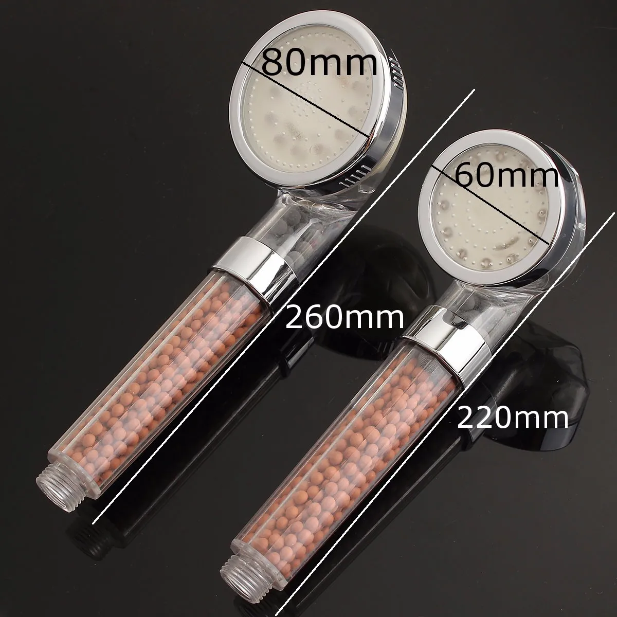 

Xueqin Colorful LED Light Bath Showerhead Water Saving Anion SPA High Pressure Hand Held Bathroom Shower Head Filter Nozzle