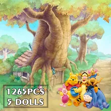 2021 New 1265PCS Winnie The Pooh Tree House Bear Building Blocks Bricks Toys for Kids Children Birthday Gifts 7178 61326
