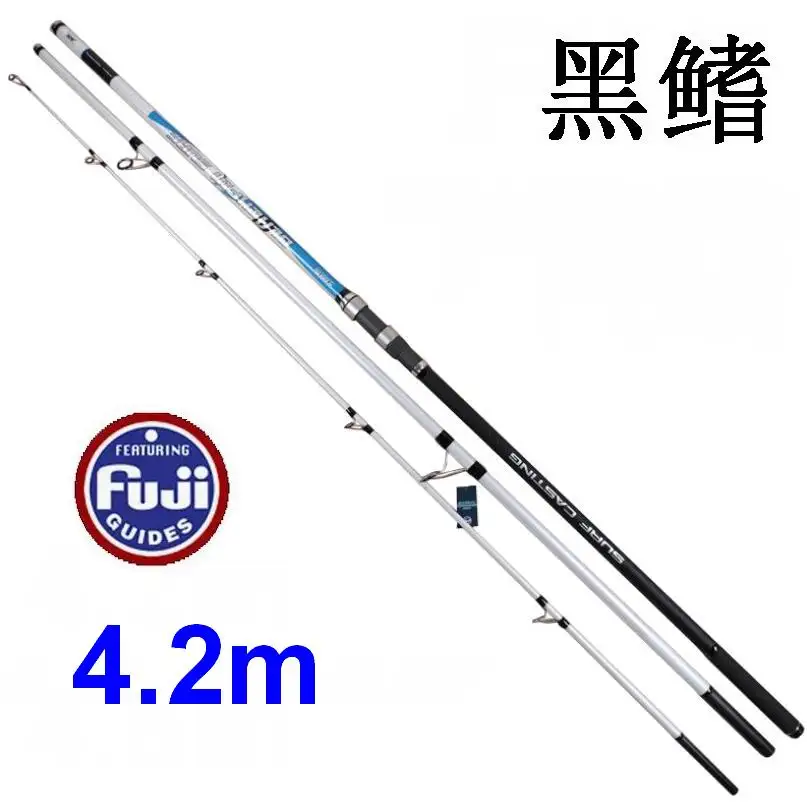 

ZZ06 ZZ04 4.2M Fuji 527g CR Rings Carbon Fiber SurfCasting Surf Casting Rod Tip Dia 3.5mm-23.5mm Bait 100-250g BBB CCC