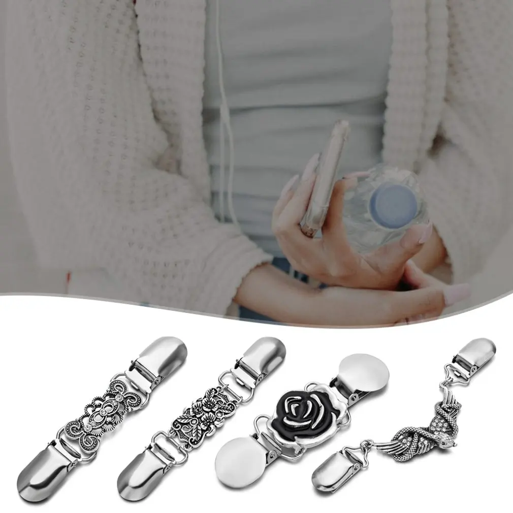 Женский кардиган ретро свитер рубашка игла брошь для шали зажим воротник Ретро