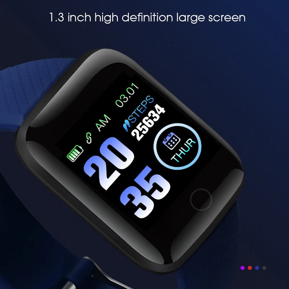 Смарт браслет KEBIDU цветной экран пульсометр мониторинг кровяного давления