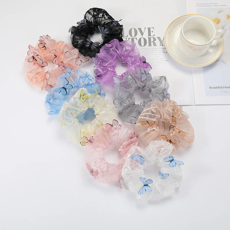 

Резинка для волос женская, 4 шт./лот, с цветочным принтом