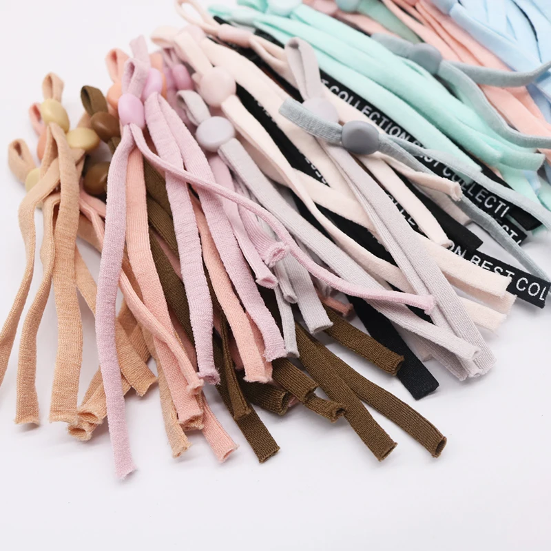 1000 шт. Регулируемый эластичный ремешок с пряжкой шнур растягивающаяся веревка