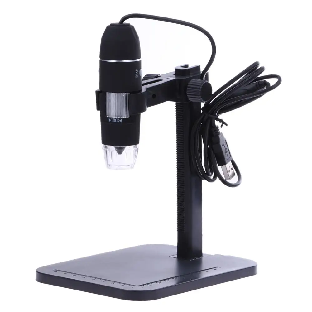 1000x 8 led 2mp digital usb microscope microscopio magnifier electronic stereo usb endoscope cameralift stand dropship free global shipping