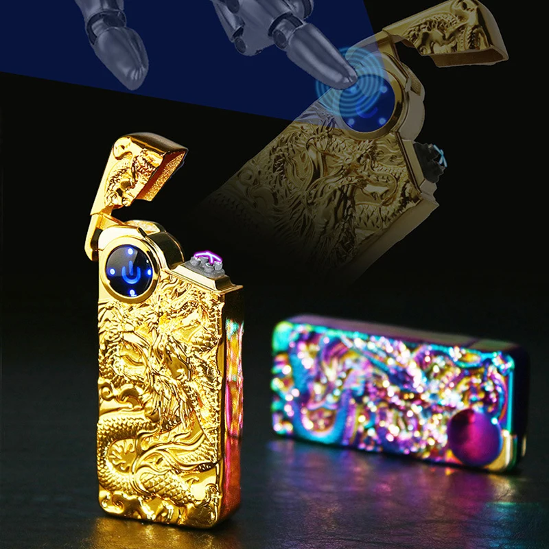 зажигалка плазменная подарки для мужчин Электрическая с двойной дугой гаджеты USB