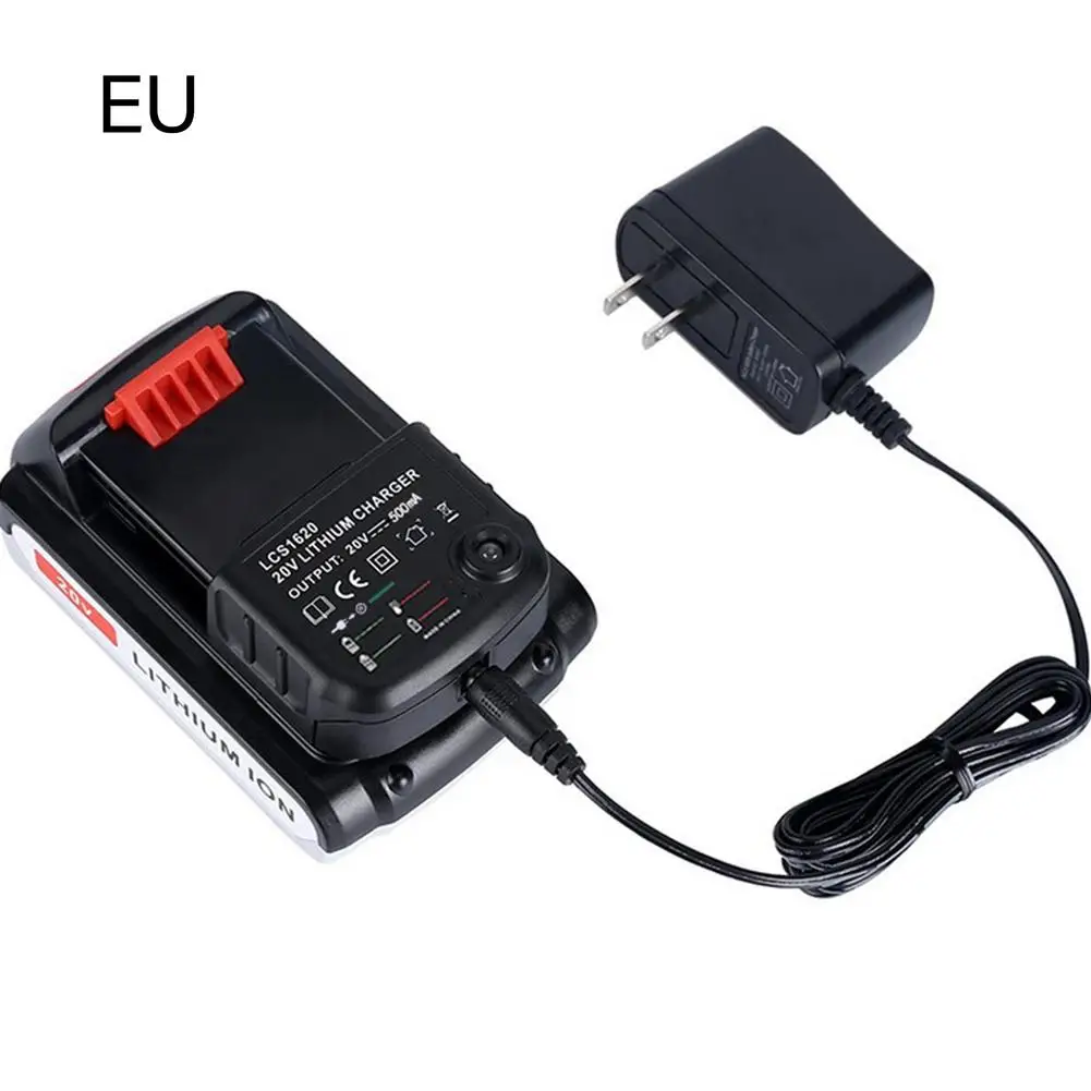 

20V Lithium Battery Charger Replace For Black And Decker LCS1620