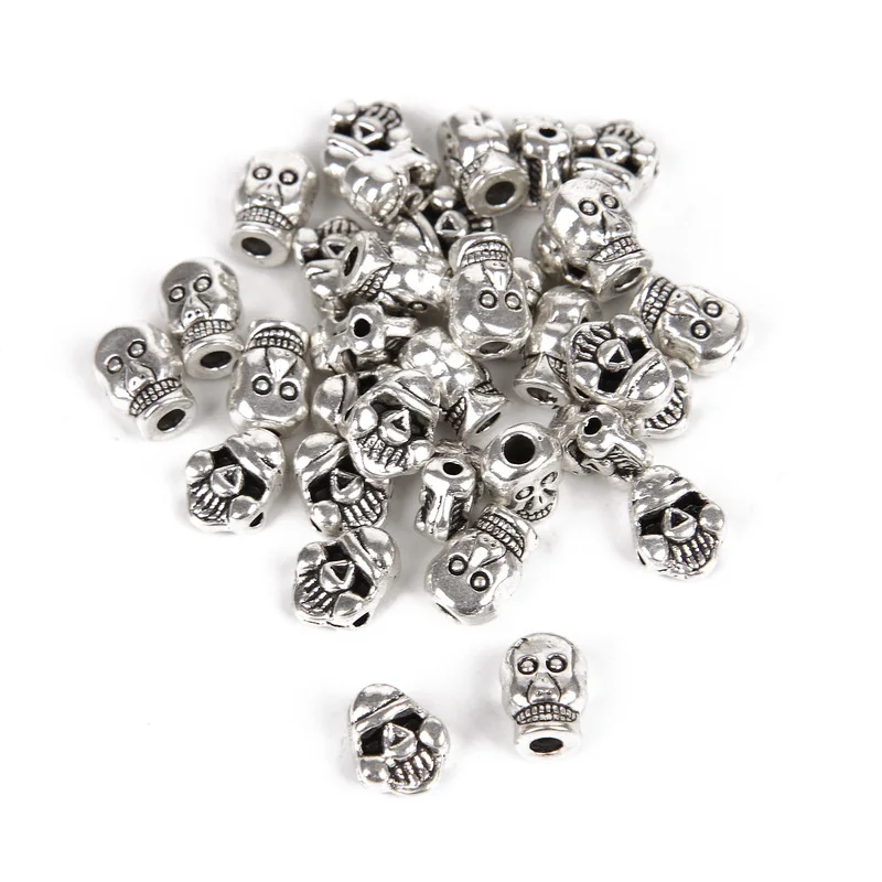 Оптовая продажа 40 шт смешанные размеры тибетские серебряные бусины подвеска с