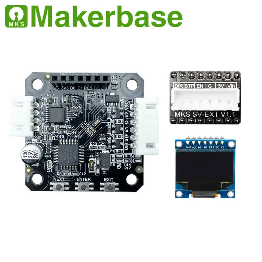 Драйвер шагового двигателя Makerbase MKS SERVO42B NEMA17 STM32 с замкнутым контуром детали для