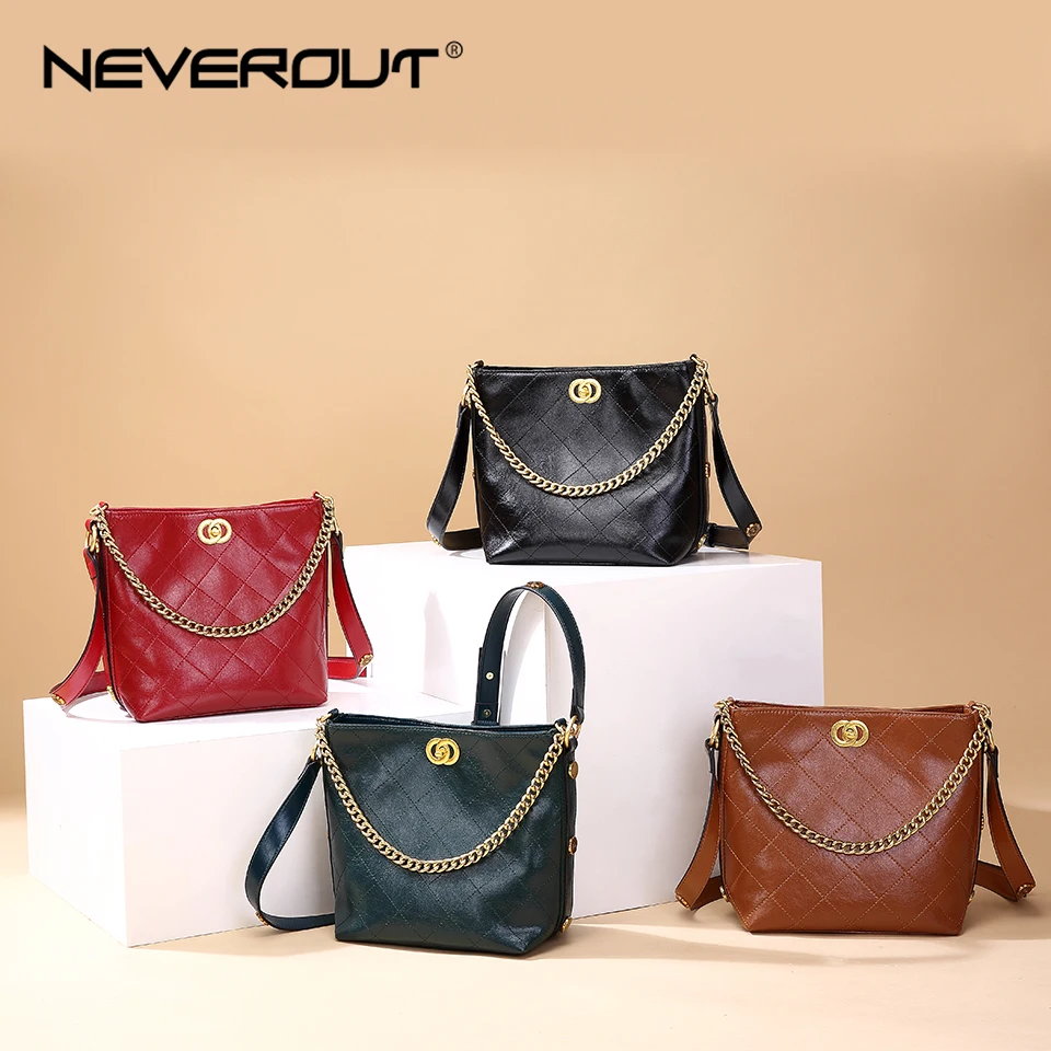 Классическая Сумка-хобс NEVEROUT винтажная сумка на плечо из сплит-кожи 4 цвета 2019 |