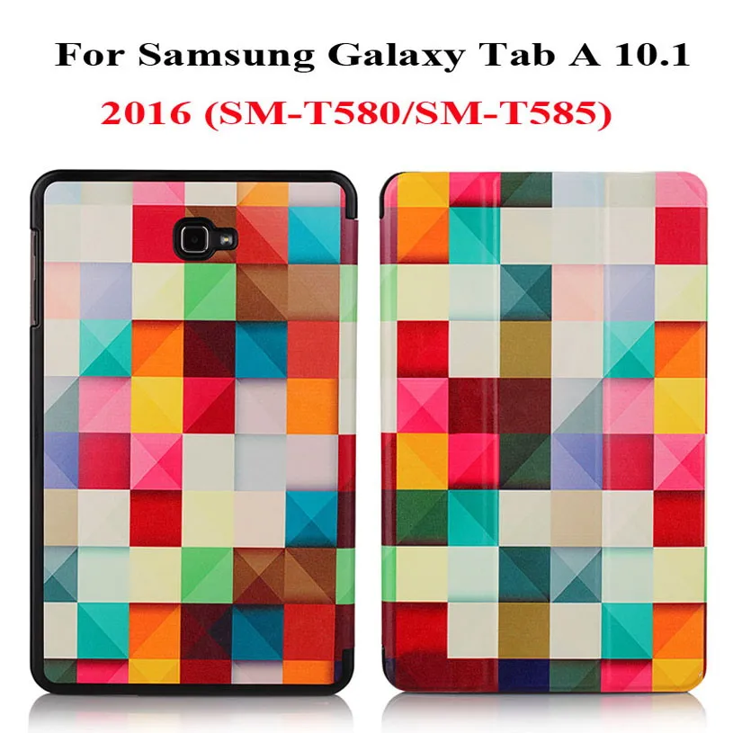 2016 HLF Ультратонкий чехол для samsung Tab A 10,1 T580 T585 T510 T515 чехол для планшета для samsung Galaxy Tab A 10,1 чехол - Цвет: 2016 HLF