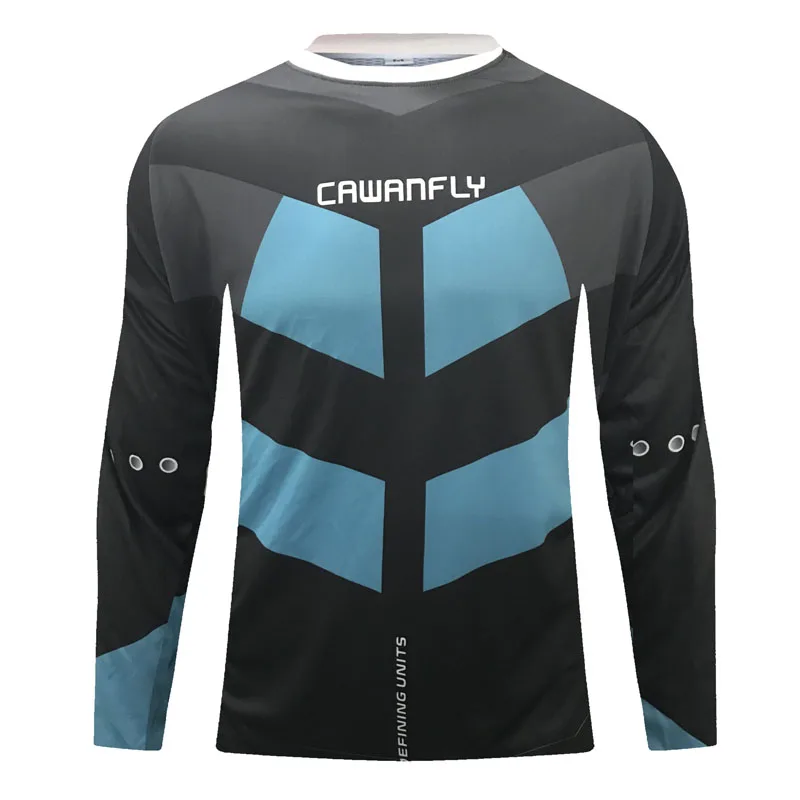 Новая гоночная рубашка CWF с длинным рукавом для мотоциклистов футболка