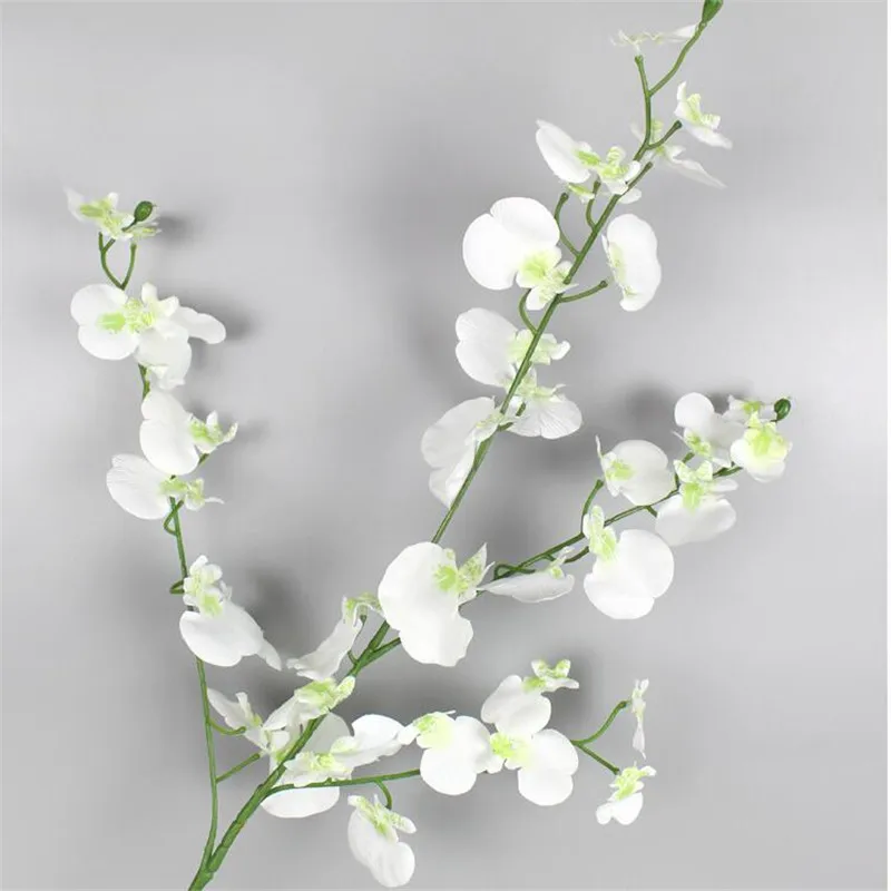 

12Pcs Fake Single Stem Dancing Lady Orchid 36.22" Length Simulation Orchids for Wedding Home Decorative Artificial Flowers