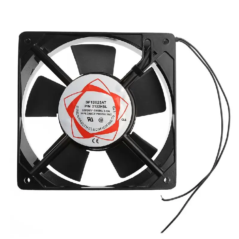 

M5TE SF12025AT 2122HSL 12025 120mm Sleeve Bearing 220-240V AC 2-Wire Case Cooling Fan