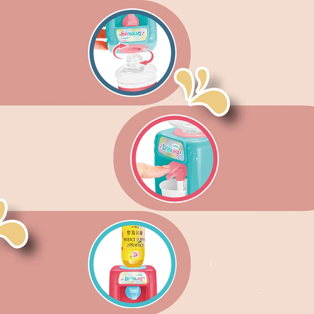 

Mini Water Dispenser Girls Pretend Play Toys for Kids Simulation Furniture Toy Electric Small Appliances Toys For Children Gift