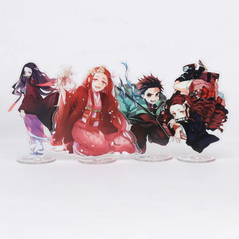 5 16 см Kimetsu без Yaiba акриловые демон убийца брелок Tanjirou Nezuko камадо фигурка на