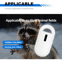 Pet ID Reader 134.2Khz Chip Transponder FDX-B Pet Scanner ISO11784/5 Animal RDID USB Dog Cat Horse Handheld Microchip Scanner