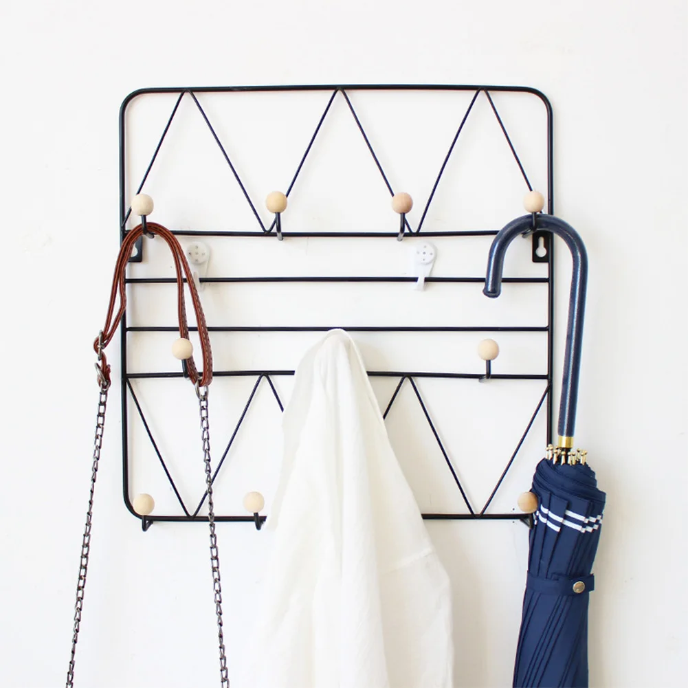 Скандинавская кованая железная настенная вешалка держатель для ключей