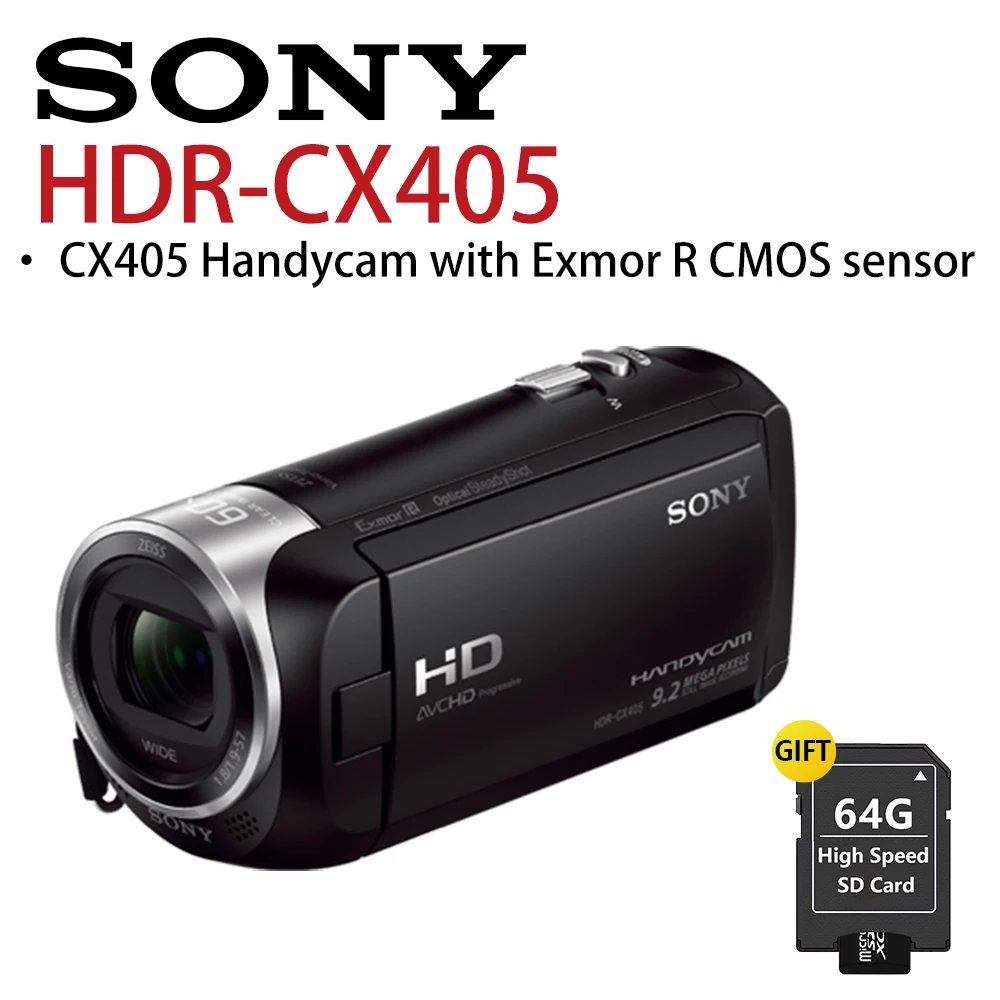 

SONY HDR-CX405 CX405 Handycam® with Exmor R® CMOS sensor Handy Dv Camera Video Camera