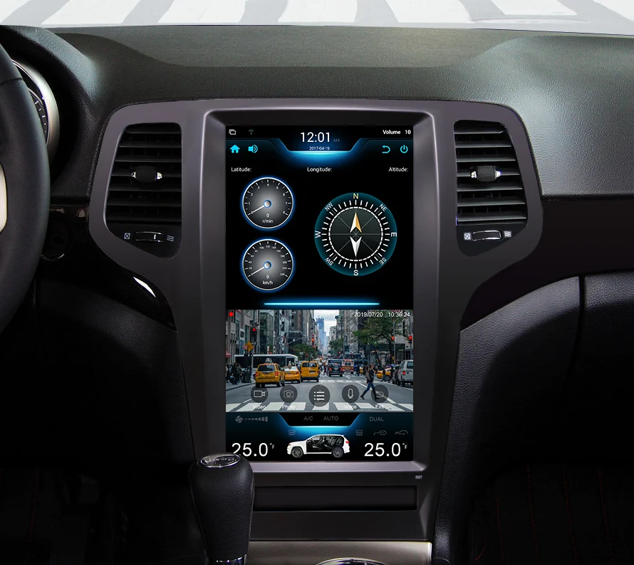 Автомагнитола Asvegen с вертикальным экраном для Jeep Grand Cherokee 2009-2013 13,3 ''Android 6,0 четырехъядерный gps мультимедийный dvd-плеер
