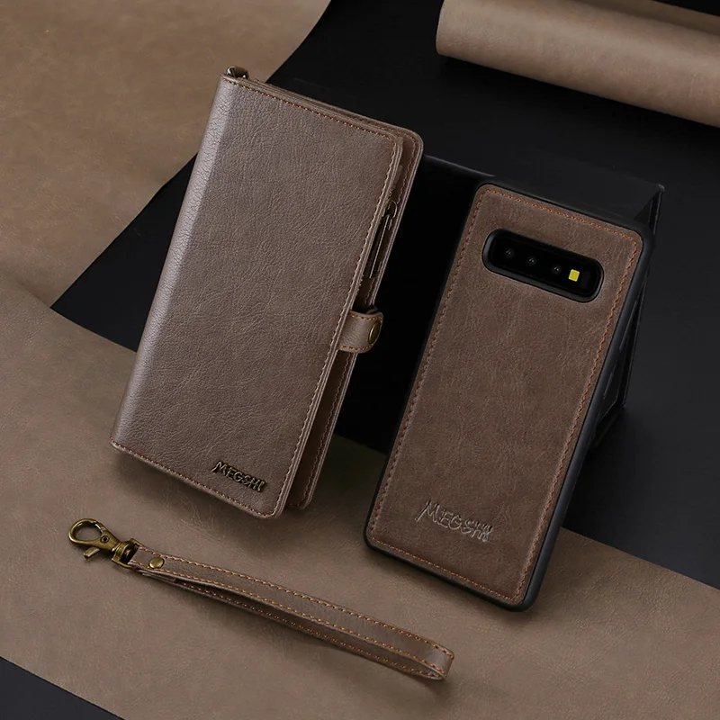 MEGSHI флип Brieftasche Ledertasche для samsung Galaxy S10 S9 S8 plus note 9 8 note10 j7 J3 A80 A70 A50 Abdeckung