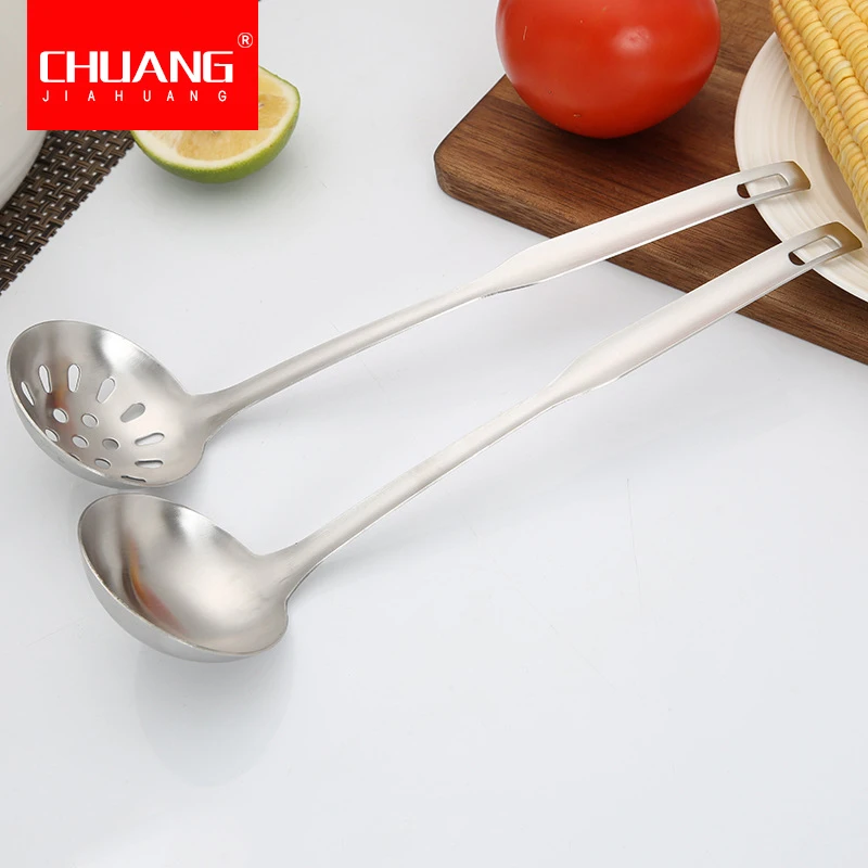 1 шт. качественный ковшовый Дуршлаг Из Нержавеющей Стали с длинной ручкой для