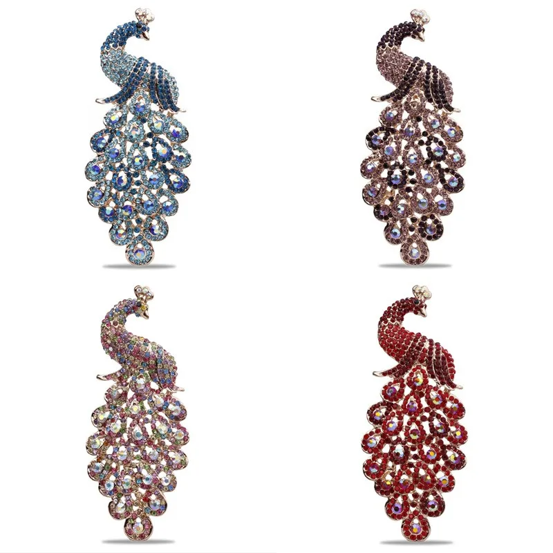

Nice-looking Peacock High-end Alloy Ladies Fashion Corsage Buckle Jewelry Dropshopping Women Fashion Peacock Pin Brooch