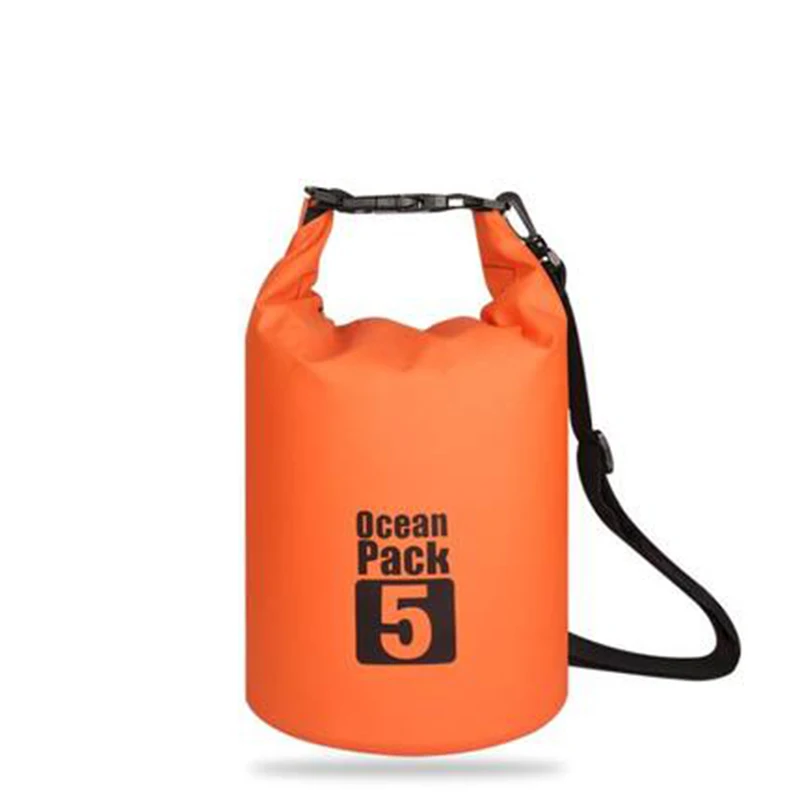 5L orange 2L/5L Открытый Портативный рафтинг Дайвинг сухой мешок ПВХ водонепроницаемый складной для плавания ming сумка для хранения для речного треккинга сумки для плавания - Цвет: 5L orange