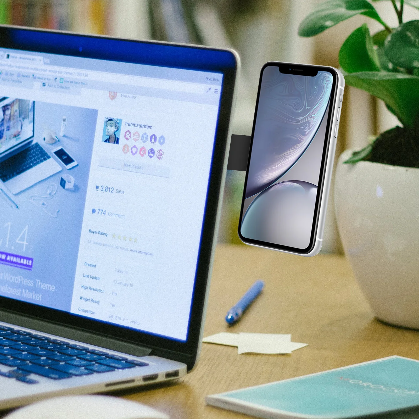 боковое крепление для ноутб