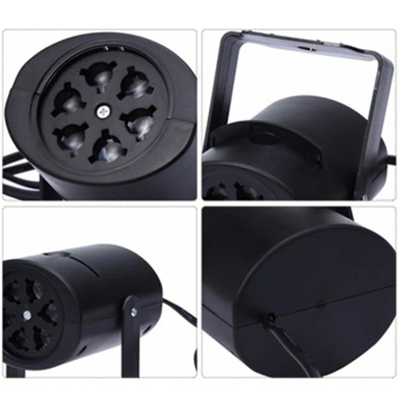 Рождественский светодиодный Снежинка проектор для вечеринки диджейская