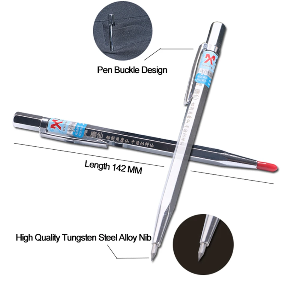 MX Steel Marker Pen Carbide Scribing Pin Ceramic Glass Acrylic Cutting Tungsten Steel Scribing Pin Exquisite Design Marking Tool