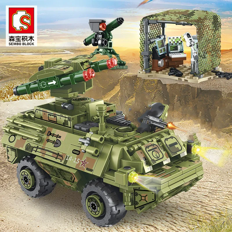 SEMBO 105656 616 шт MOC Technic серия железная кровь тяжелое оборудование строительные блоки