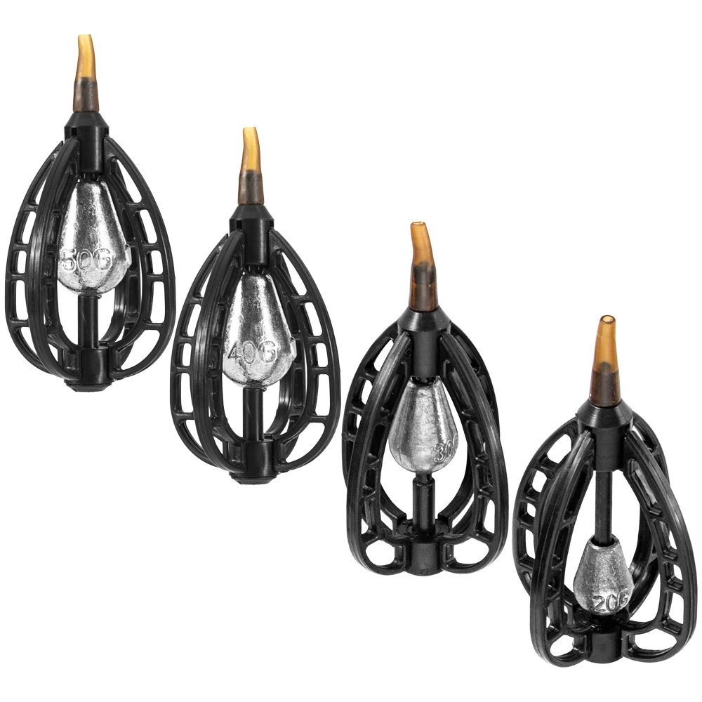 Карп Рыболовная Приманка-Фидер клетка Приманка Держатель Черный ABS чистая