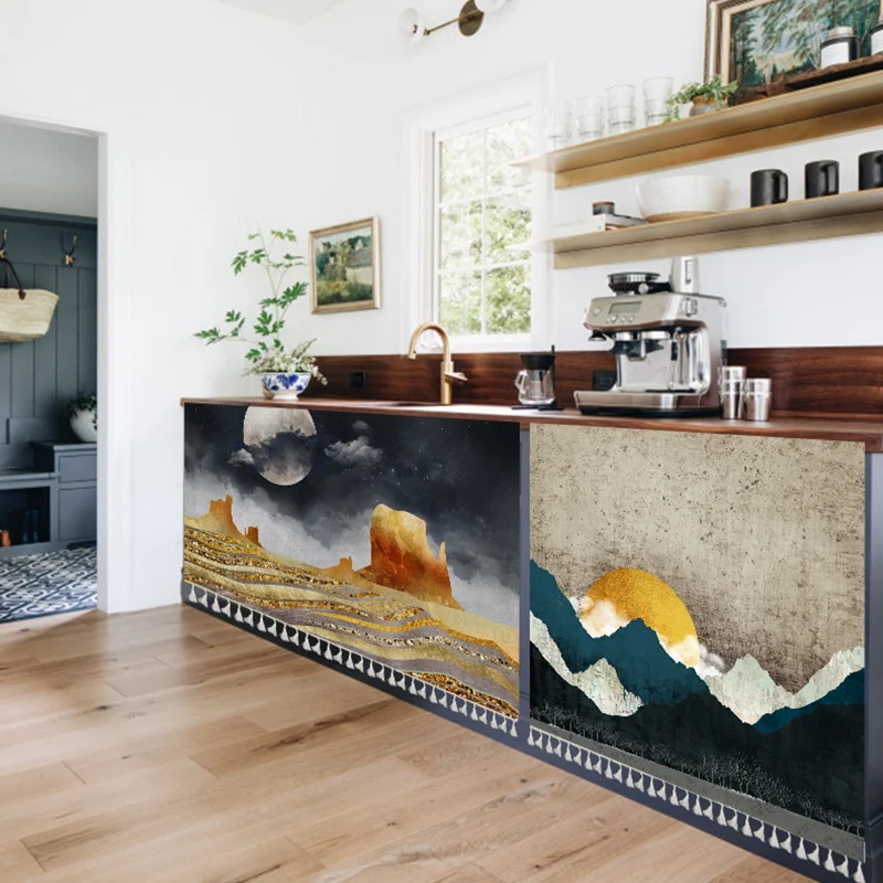 Короткая занавеска с принтом Скандинавская Пылезащитная полузанавеска простой