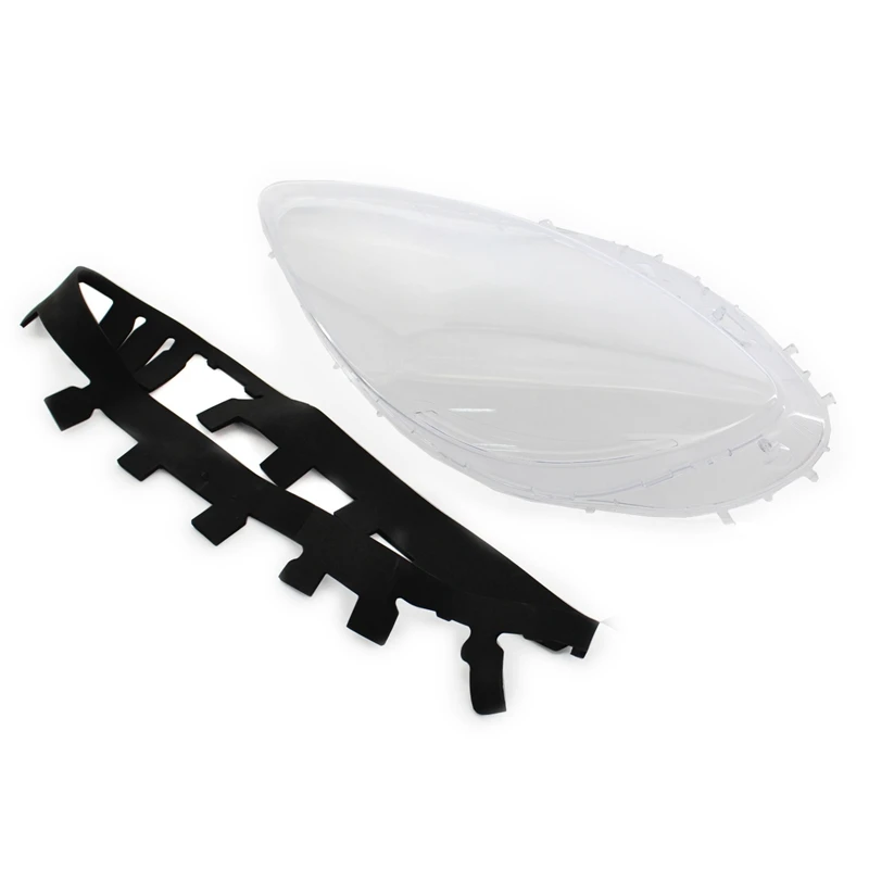 

Left Headlight Lens Covers for Chevrolet C6 Corvette 2005-2013 with Black Trim Gaskets Seal Kit & 10Pcs Fix Nut Snaps