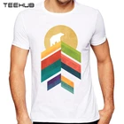 TEEHUB Мужская Новая мода Высокий Пик Дизайн короткий рукав футболка классная печатные битник топы футболки