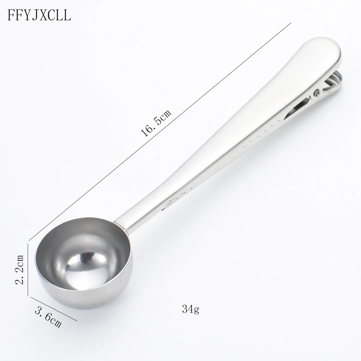 Многофункциональный зажим для кофейной ложки из нержавеющей стали Два в одном