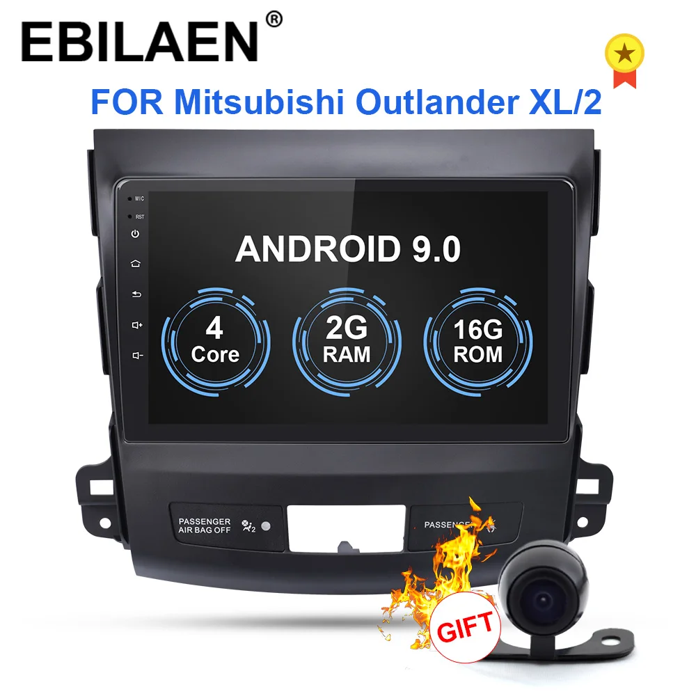 YUEMAIN автомобильный DVD мультимедийный плеер для Mitsubishi Outlander XL/2 2005- 2din Android 8,1 радио магнитофон навигация gps
